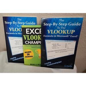 Excel Vlookup book bundle! Preloved condition!